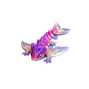 Butterfly Wyvern | Articulated Flexi Fantasy Model | Print-in-Place 3D Dragon with Snap-Fit Head
