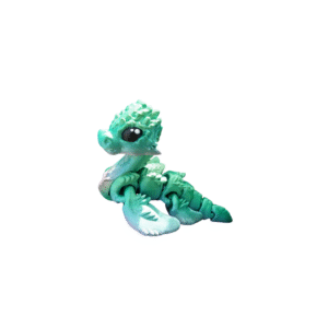 Key, the Loch Cinder Monster | Articulated Flexi Lake Creature | Print-in-Place 3D Model with Snap-Fit Head
