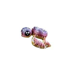 Donurtle | Articulated Flexi Donut Turtle | Print-in-Place 3D Model with Snap-Fit Head