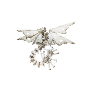 Hollow Dragon | Articulated Flexi Skeleton Fantasy Creature | Print-in-Place 3D Model with Snap-Fit Head