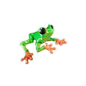 Cinder Frog | Articulated Flexi Fantasy Amphibian | Print-in-Place 3D Model with Snap-Fit Head