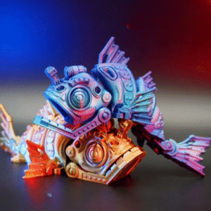 Exclusive Flexi Factory Cyber Fish – Articulated Print-in-Place 3D Model