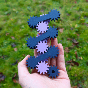 Gear Linkage – 3D Printed Kinetic Sculpture by Henry Segerman