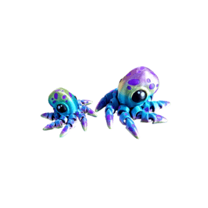 Tiny Octopus | Articulated Flexi Sea Creature | Print-in-Place 3D Model with Snap-Fit Head