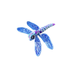 Dragonfly | Articulated Flexi Insect Toy | Print-in-Place 3D Model with Snap-Fit Head