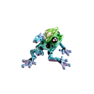 Mushroom Frog | Articulated Flexi Fantasy Amphibian | Print-in-Place Cute 3D Model with Snap-Fit Head