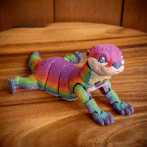River Otter Articulated Fidget Toy – Cute Print-in-Place Animal Figure
