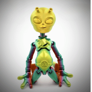 Free Flexi Anycubic Alien – Articulated Print-in-Place 3D Model
