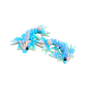 Tiny Ocean Dragon and Wyvern | Articulated Flexi Creatures | Print-in-Place 3D Models with Snap-Fit Heads