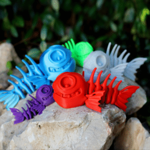 Flexi Print-in-Place Fish – Articulated 3D Model for Easy Printing