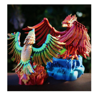 Public Release Flexi Factory Phoenix – Articulated Print-in-Place 3D Model
