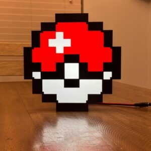 8bit Pokemon Collectible Glowing LED Display Light Box