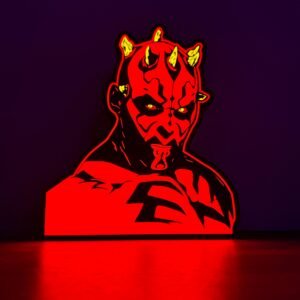 Darth Maul Star Wars Collectible Glowing LED Display Light Box