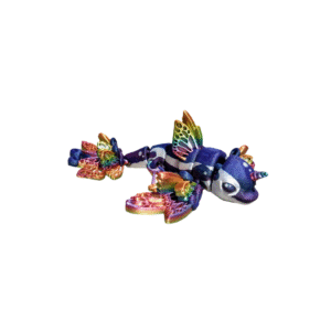 Flutterphin | Articulated Flexi Dolphin-Butterfly Hybrid | Print-in-Place 3D Fantasy Creature with Snap-Fit Head