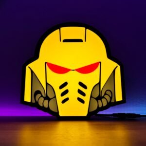 Hammer War Helmet Collectible Glowing LED Display Light Box