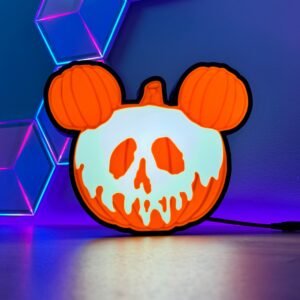 Poison Pumpkin Collectible Glowing LED Display Light Box