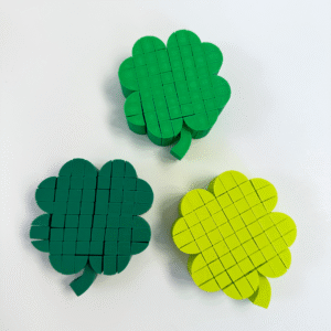 Pixel 4 Leaf Clover Fidget 3D Printed Fidget Toy Stress Relief Desk Sensory