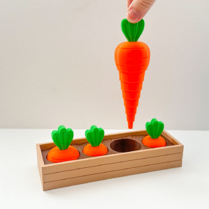 Carrot Garden 3D Printed Fidget Toy Stress Relief Desk Sensory