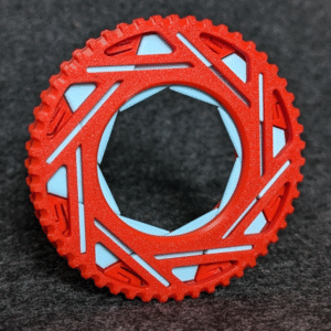 Iris - 8 Sliders Snapfit Fidget 3D Printed Fidget Toy Stress Relief Desk Sensory