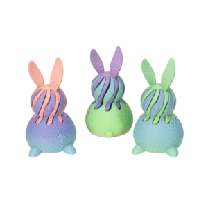 Easter Bunny Passthrough Fidget 3D Printed Fidget Toy Stress Relief Desk Sensory