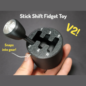 Stick Shift Fidget Toy V2 - Gear Shift 3D Printed Fidget Toy Stress Relief Desk Sensory