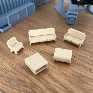 Seating Area 1:64 for Hot Wheels Matchbox Diorama 3D Printed
