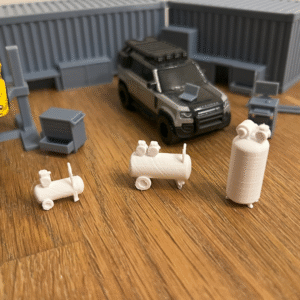 Compressor 1:64 for Hot Wheels Matchbox Siku Diorama 3D Printed