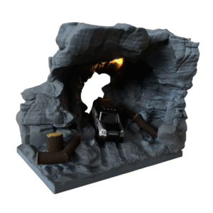Stone Cave Diorama 1:64 Hot Wheelss Matchbox Siku 3D Printed