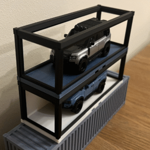 Show Frame 3/4 Container 1:64 for Hot Wheels Matchbox Diorama 3D Printed