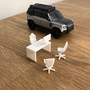 Office Set One 1:64 for Hot Wheelss Matchbox Diorama 3D Printed