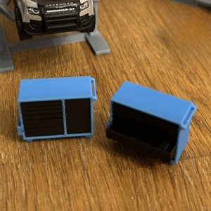 Truck Tool Trolley Open 1:64 Hotwheels Matchbox 3D Printed
