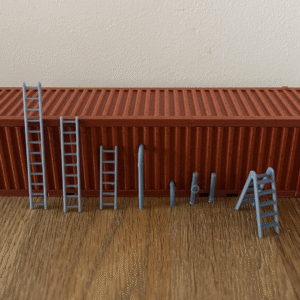 Ladders and Pipes 1:64 Matchbox, Hotwheel, Siku 3D Printed