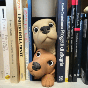 Dog-Friendly Book Niche 3D Printed Shelf Insert Hidden Storage Book Decor