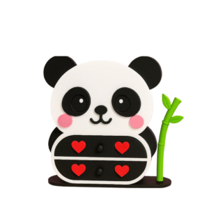 Panda Jewelry Box with Drawers Bamboo Style 3D Printed Organizer Storage Case