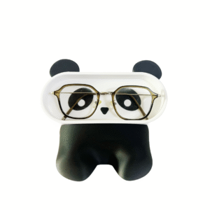 Panda Glasses Holder with Storage Box 3D Printed Eyeglass Stand Desk Organizer
