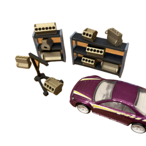 Engine Block 1:64 Hotwheels Matchbox Majorette 3D Printed