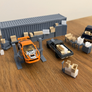 Cardboard 1:64 Hotwheels Matchbox Majorette Siku 3D Printed